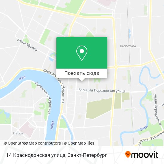 Карта 14 Краснодонская улица