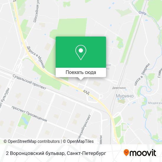 Карта 2 Воронцовский бульвар