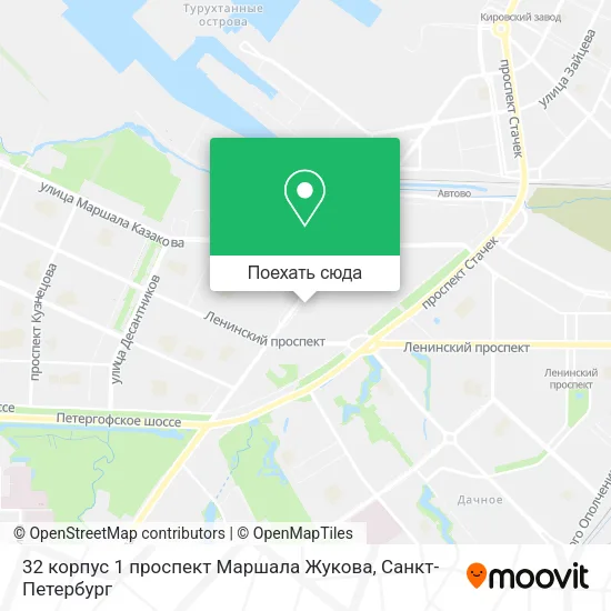 Карта 32 корпус 1 проспект Маршала Жукова