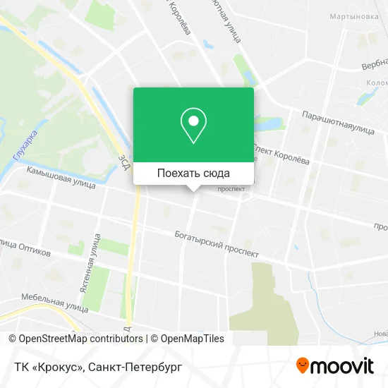 Карта ТК «Крокус»