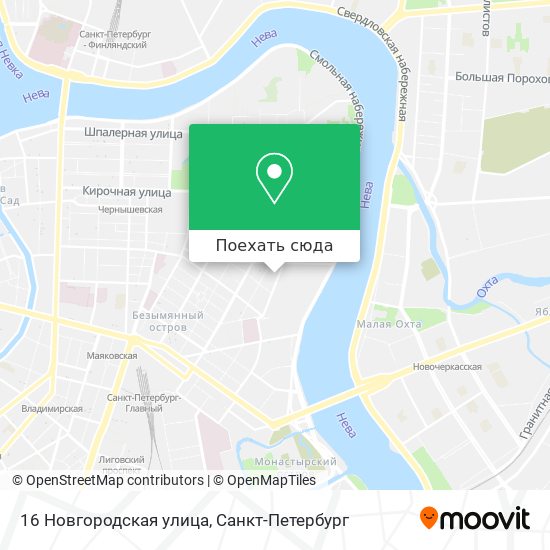 Карта 16 Новгородская улица