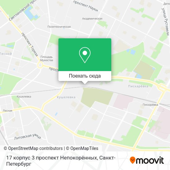 Карта 17 корпус 3 проспект Непокорённых