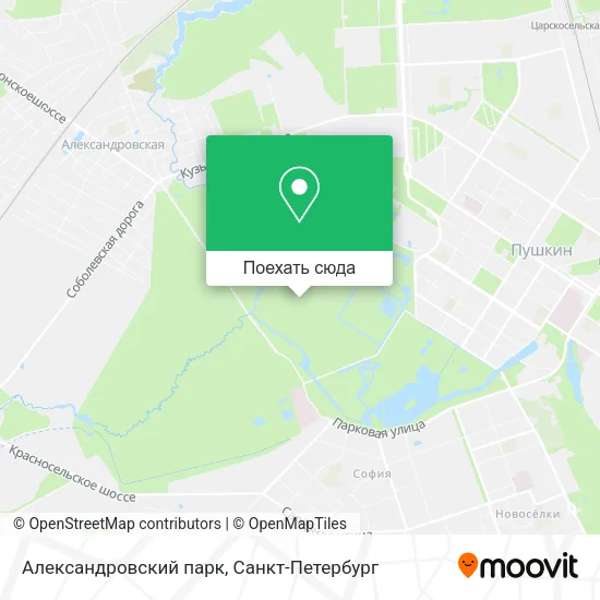 Карта Александровский парк
