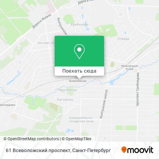 Карта 61 Всеволожский проспект