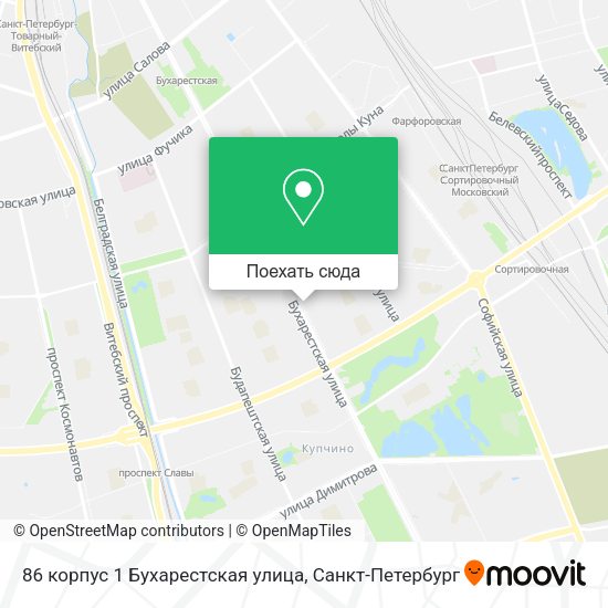Карта 86 корпус 1 Бухарестская улица