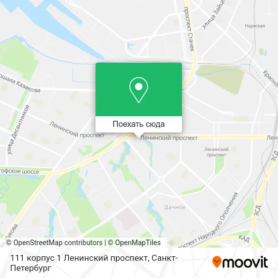 Карта 111 корпус 1 Ленинский проспект