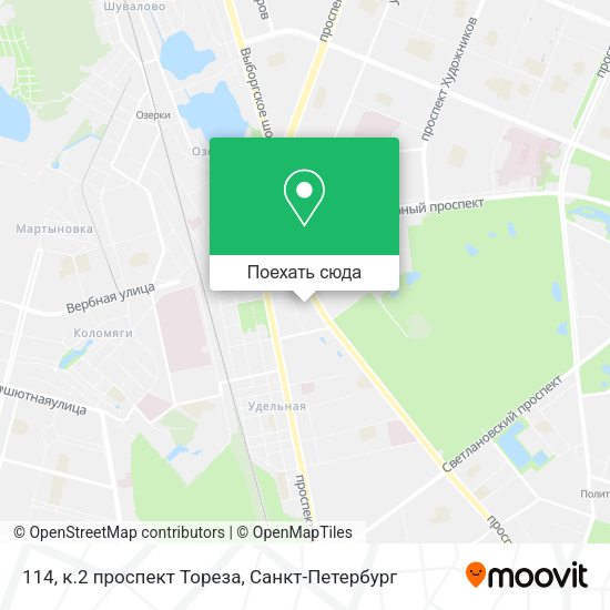 Карта 114, к.2 проспект Тореза