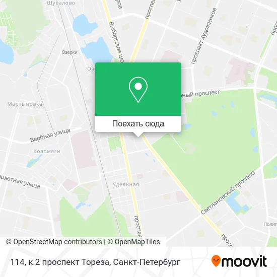 Карта 114, к.2 проспект Тореза