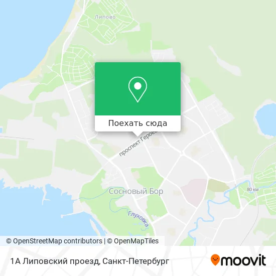 Карта 1А Липовский проезд