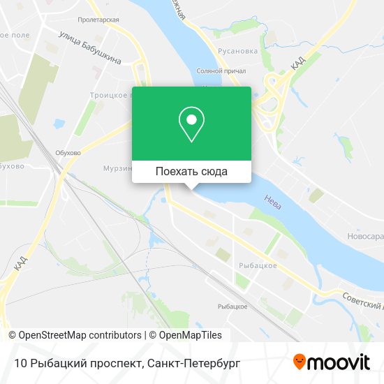 Карта 10 Рыбацкий проспект