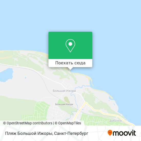 Карта Пляж Большой Ижоры