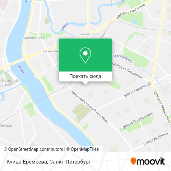 Карта Улица Еремеева