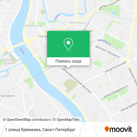 Карта 1 улица Еремеева