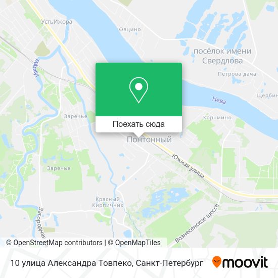 Карта 10 улица Александра Товпеко