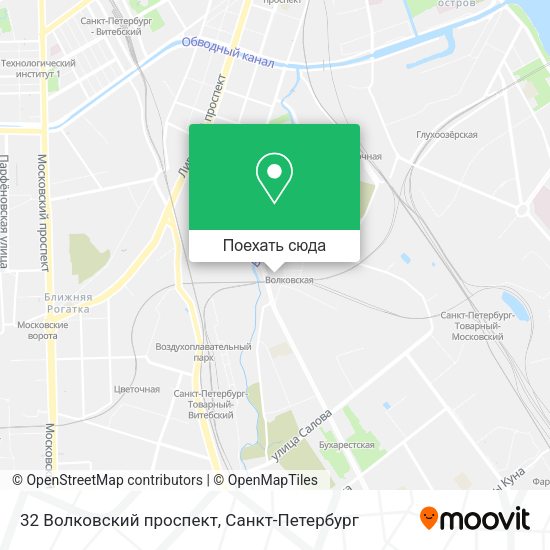 Карта 32 Волковский проспект