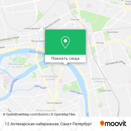 Карта 12 Аптекарская набережная