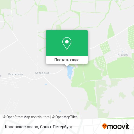 Карта Капорское озеро