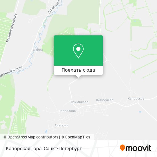 Карта Капорская Гора