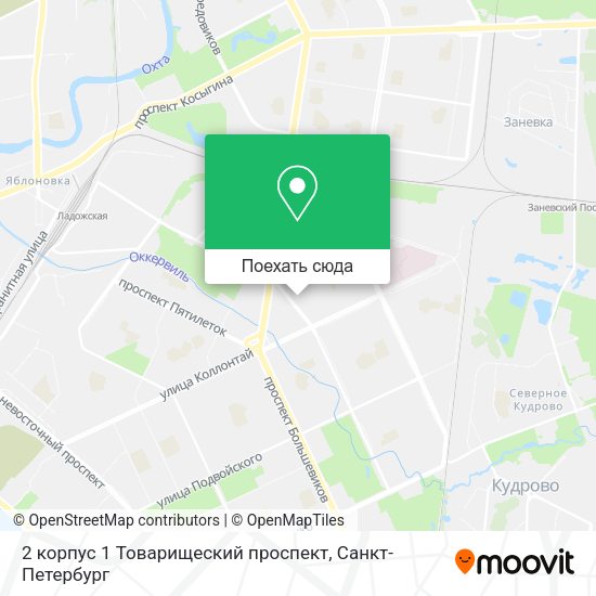 Карта 2 корпус 1 Товарищеский проспект