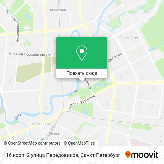 Карта 16 корп. 2 улица Передовиков