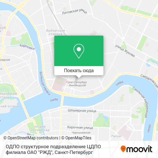 Карта ОДПО структурное подразделение ЦДПО филиала ОАО "РЖД"