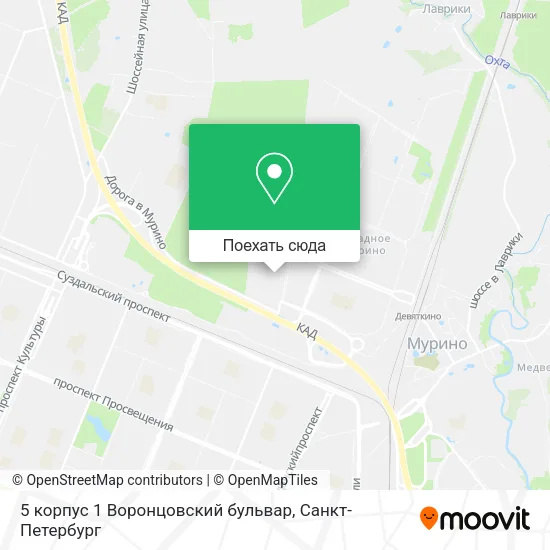 Карта 5 корпус 1 Воронцовский бульвар