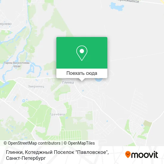 Карта Глинки, Котеджный Поселок "Павловское"