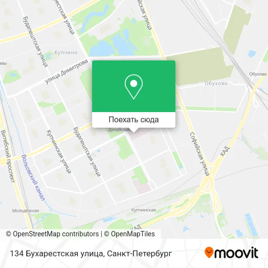 Карта 134 Бухарестская улица