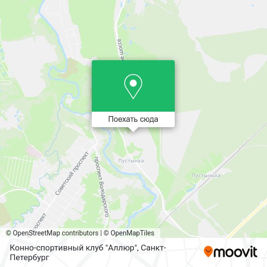 Карта Конно-спортивный клуб "Аллюр"