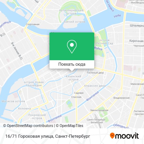 Карта 16/71 Гороховая улица