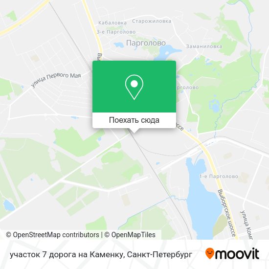 Карта участок 7 дорога на Каменку