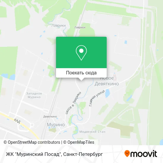 Карта ЖК "Муринский Посад"