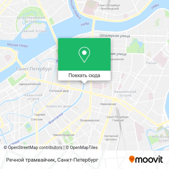 Карта Речной трамвайчик