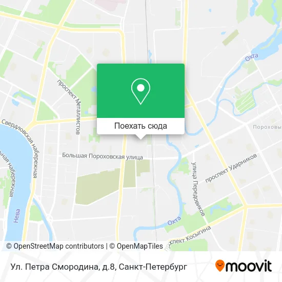 Карта Ул. Петра Смородина, д.8