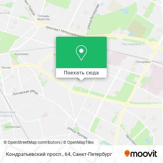 Карта Кондратьевский просп., 64