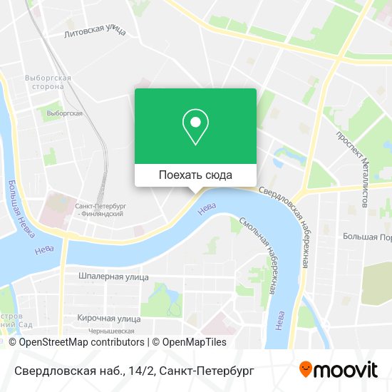 Карта Свердловская наб., 14/2