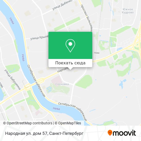 Карта Народная ул. дом 57