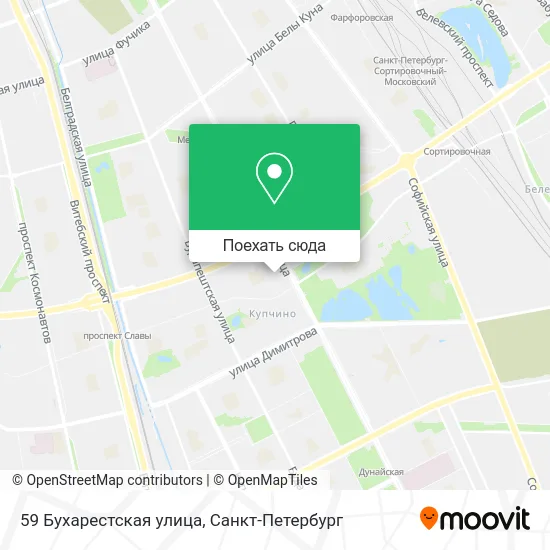 Карта 59 Бухарестская улица