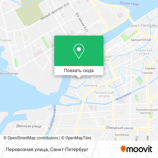 Карта Перевозная улица