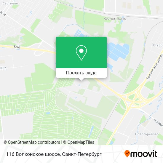 Карта 116 Волхонское шоссе