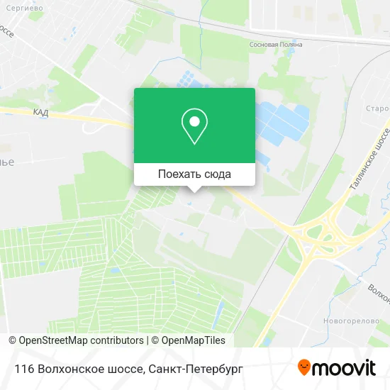 Карта 116 Волхонское шоссе