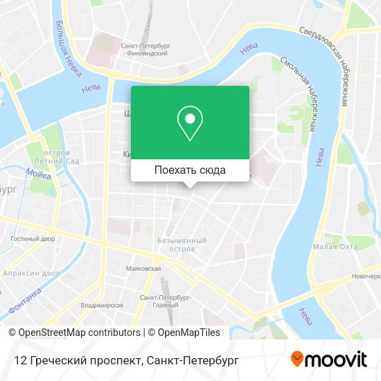 Карта 12 Греческий проспект