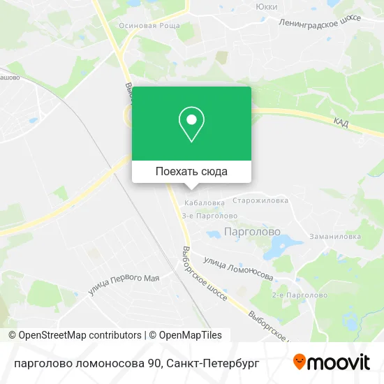 Карта парголово ломоносова 90