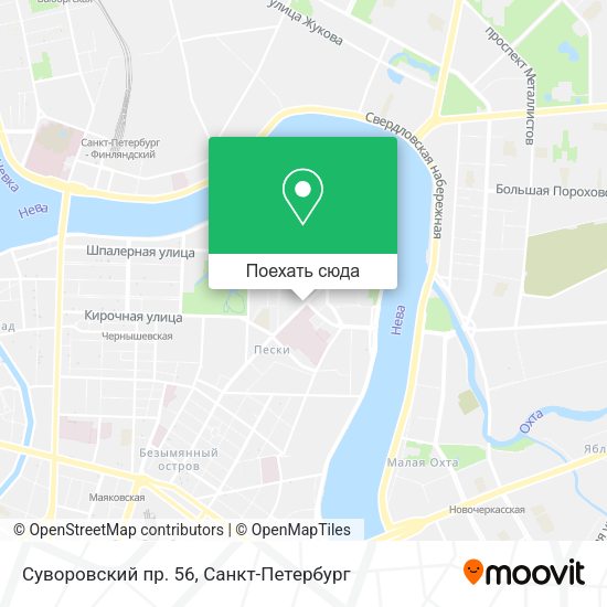 Карта Суворовский пр. 56