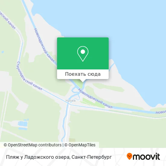 Карта Пляж у Ладожского озера