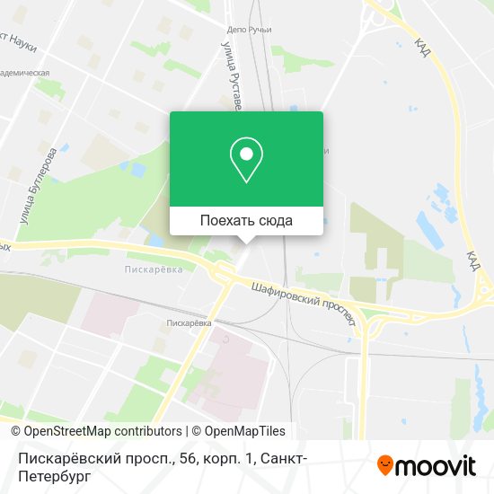 Карта Пискарёвский просп., 56, корп. 1