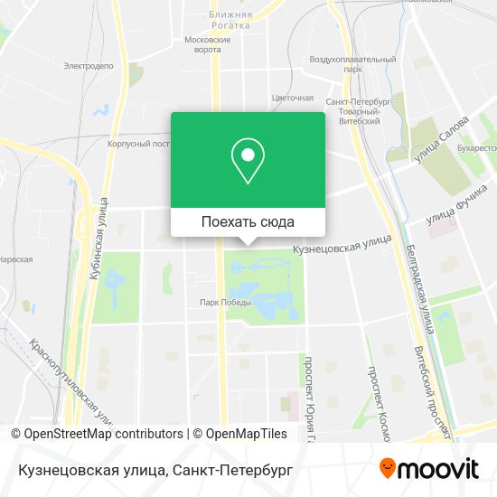 Карта Кузнецовская улица