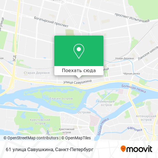 Карта 61 улица Савушкина