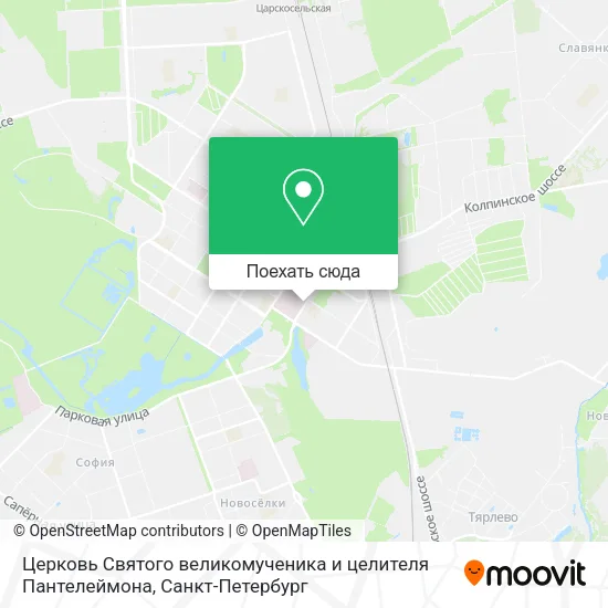 Карта Церковь Святого великомученика и целителя Пантелеймона