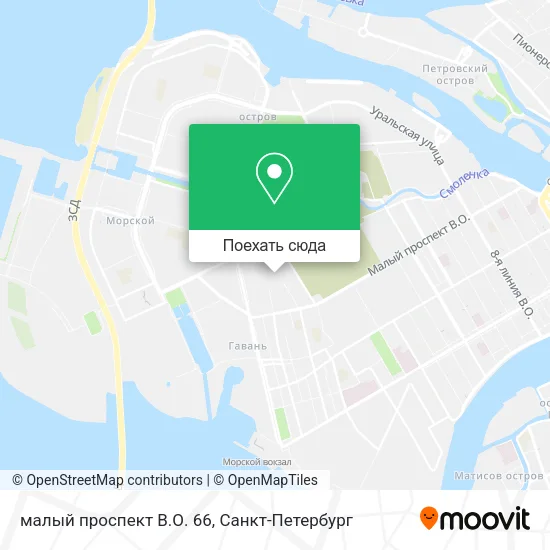 Карта малый проспект В.О. 66